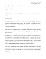 Opening Statement by Armenia