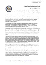 Opening Statement by the United States of America