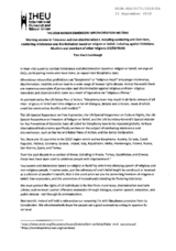 Statement by the International Humanist and Ethical Union (IHEU)