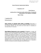 Right of Reply by the Azerbaijani Delegation