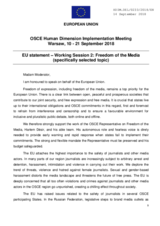 Statement by the European Union