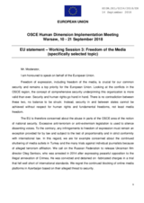 Statement by the European Union