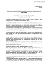 Statement on behalf of the Paris Bar Association and the World Coalition Against the Death Penalty