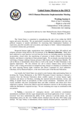 Statement by the United States of America for Working Session 4