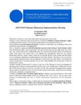 Statement by the Centre de la protection internationale