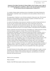 Statement of the Italian Federation for Human Rights (FIDU)