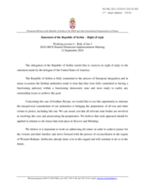 Right of Reply by the Republic of Serbia