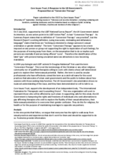 Statement by the Core Issues Trust