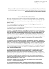 Violation of freedom of assemblies in Crimea