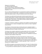 Statement by Tad Stahnke