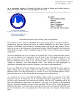 On the International Tendency to Violations of the Right to Freedom of Religion and Canonical Identity in Ukraine, Montenegro and the Former Yugoslav Republic of Macedonia