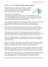 Freedom of assembly still challenged west of Vienna