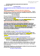 Statement by the International Association of Independent Democrats Against Authoritarian Regimes