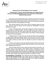 Statement by Anti-Discrimination Centre "Memorial" for the Working Session 9