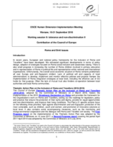 Contribution by the Council of Europe