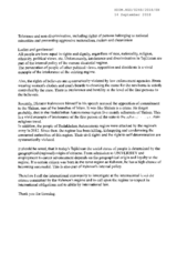 Statement by Independent Human Rights Protectors (IHRP)