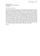 Statement by International Association of Islamic Business