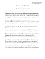 Oral statement by Human Rights Watch