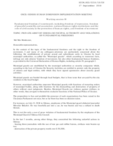 Private Army of Odessa Municipal Authority and Violations of Fundamental freedoms