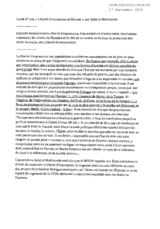 Statement by the Salut et Misericorde