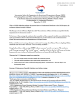 Intervention by Secure Freedom for Working Session 10