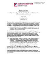 Statement by Unconstrained Analytics, Inc