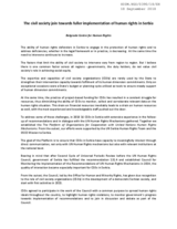 Statement from Belgrade Center for Human Rights