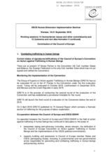 Contribution by the Council of Europe