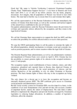 Statement by Charity Fund Stabilization Support Services