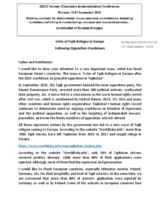 Statement by Eurasian Dialogue Institution on Crisis of Tajik Refugee in Europe