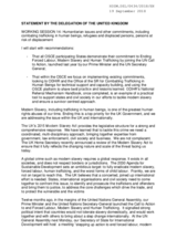 Statement by the United Kingdom