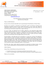 Intervention by Pervin Chairoula in the name of Western Thrace Minority University Graduates Association