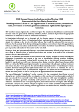 Statement of Open Dialog Foundation for Working Session 5
