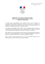 Right of Reply by France