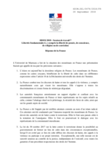 Right of Reply by France