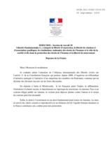 Right of Reply by France