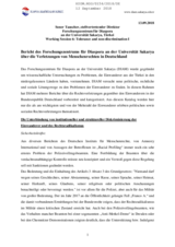 Statement by Soner Tauscher on human rights violations in Germany