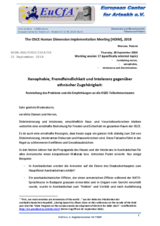 Statement by the European Center for Artsakh e. V.