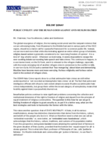 Statement by the Personal Representative of the OSCE Chairperson-in-Office on Combating Intolerance and Discrimination Against Muslims