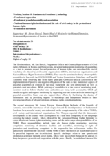 Rapporteur's Report for Working Session 10