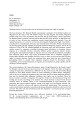 Rapporteur's Report for Working Session 12