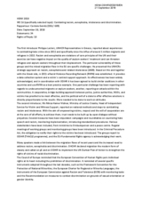 Rapporteur's Report for Working Session 16