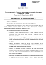 Statement by European Union for Working Session 6