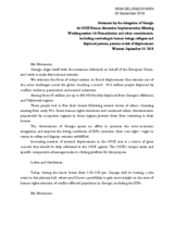 Statement by Georgia