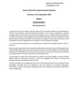 Right of Reply by Greece
