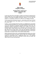 Right of Reply of the Delegation of Hungary