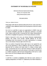 Closing Statement by Poland