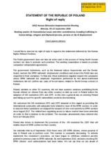 Right of reply by the Republic of Poland