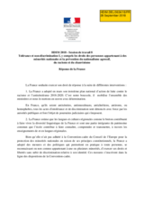 Right of Reply by France