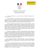 Right of Reply by France